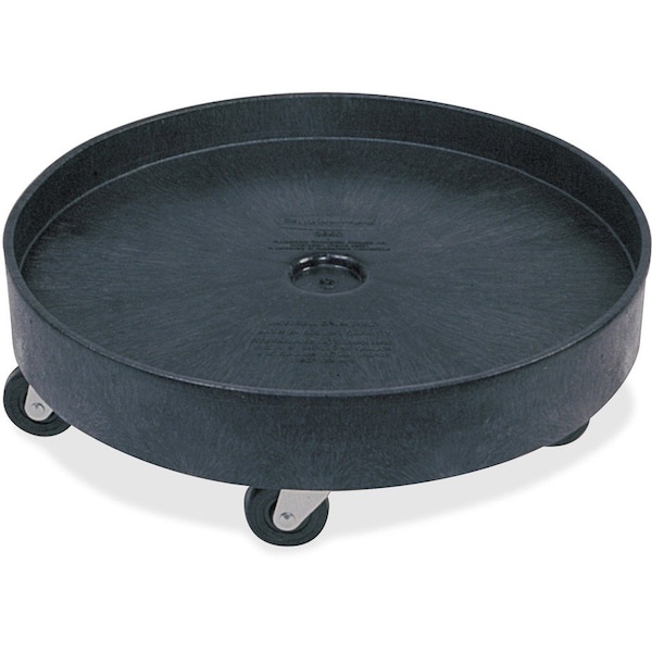 Drum Dolly, Round, f/55-Gallon Drum, 500 lb Cap, 2PK, Black
